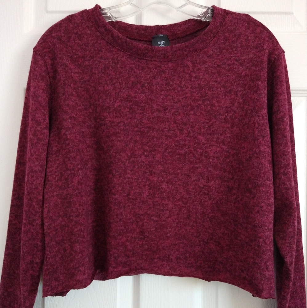 NEW Agnes & Dora Soft Cropped Pullover Top Size S